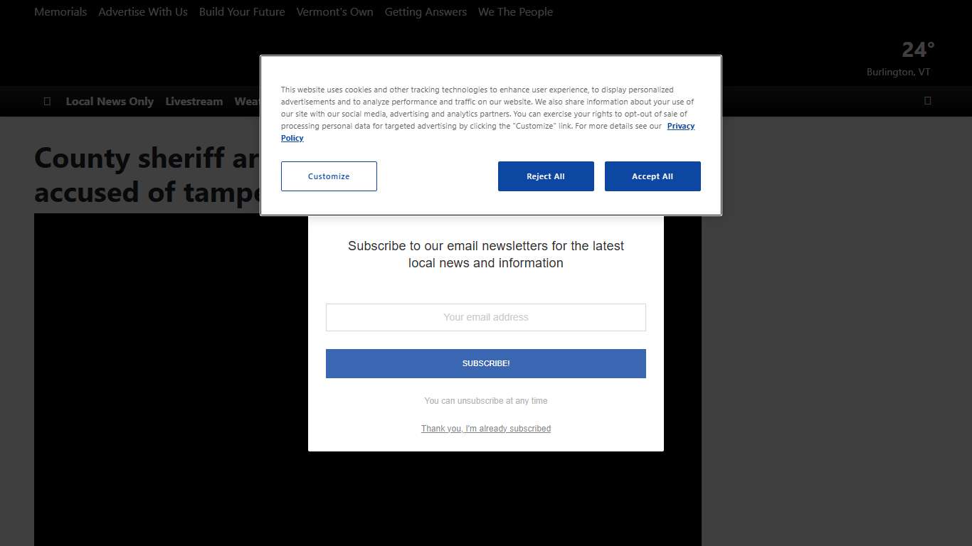 County sheriff arrested on several charges, accused of tampering with government records